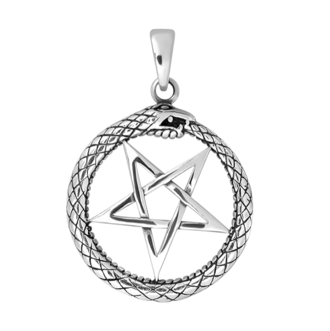 colgante-plata-diseno-pentagrama-con-serpiente-uroboros