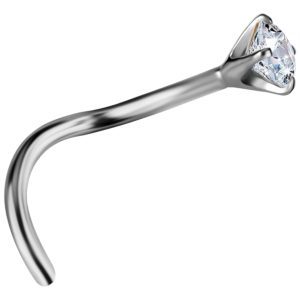 nostril oro blanco diamante 2.5mm piercing nariz chile