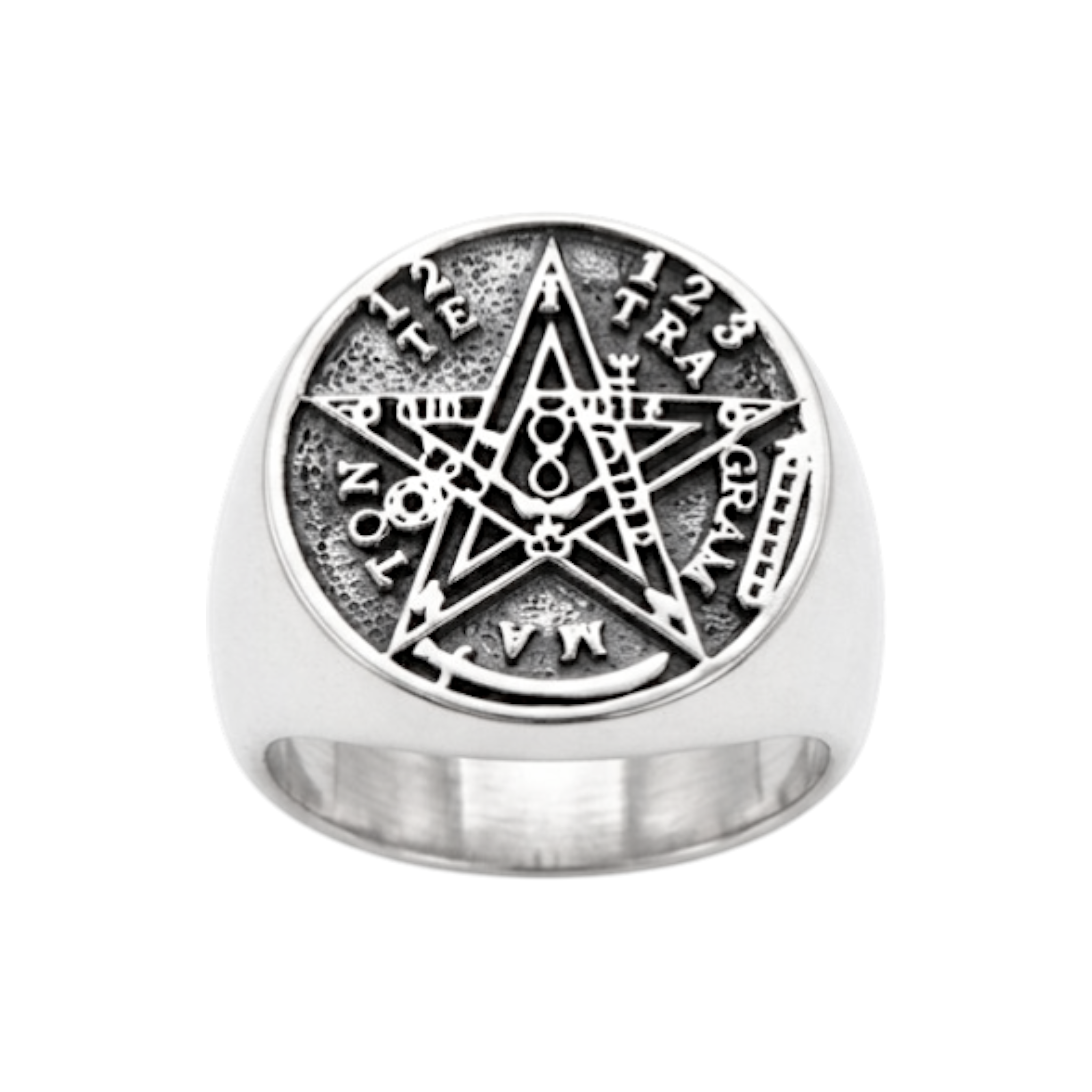 anillo-de-plata-diseno-tetragramaton-pentagrama