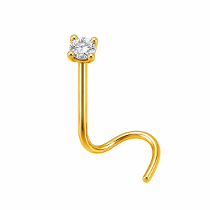 nostril oro 14k circon 1.25mm piercing nariz chile