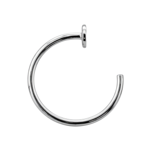 ARGOLLA DE PLATA OPEN NOSTRIL - 0.6MM - 8MM