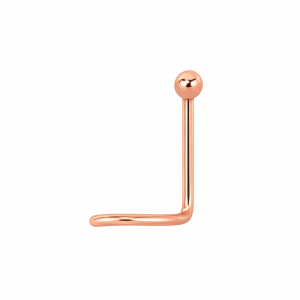 nostril oro rosado 14k bolita 1.5mm piercing nariz chile