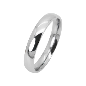 Anillo de acero quirúrgico brillante diseño domo de 4.0mm (varias medidas) - 9